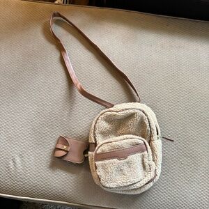 small fur backpack